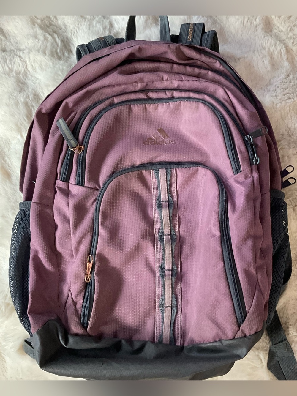 Adidas Prime VI Backpack in Wonder Orchid Purple w/Rose Gold Accents, GUC - Picture 10 of 12